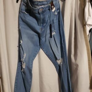 No Boundaries Blue Boyfriend Jeans Classic Denim Style